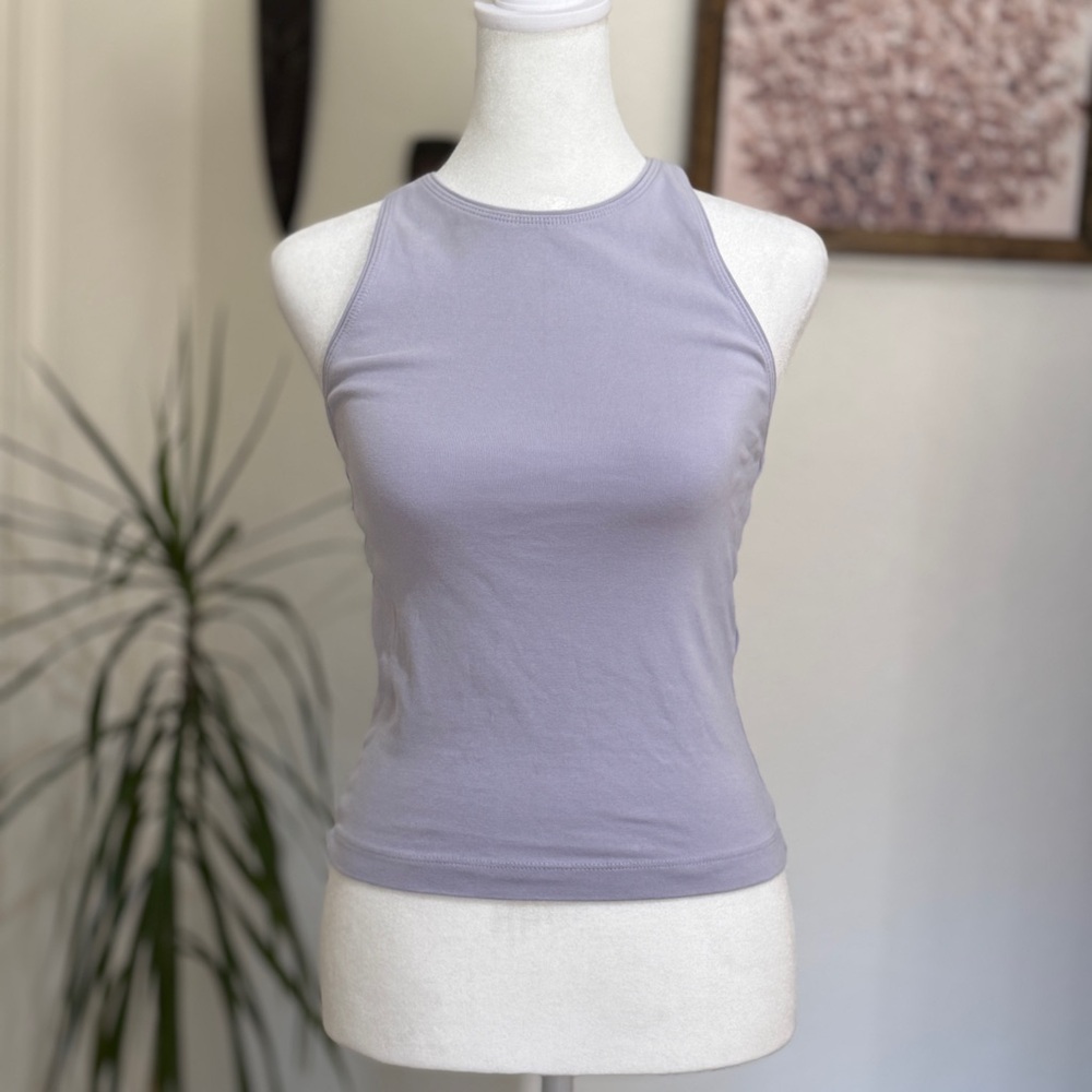 ZARA Lilac High Neck Tank Top | Size Small